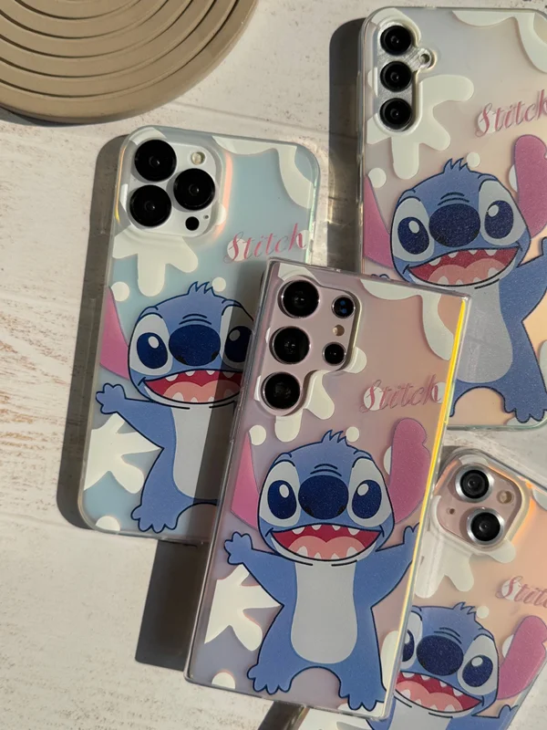 Holographic stitch design phone case