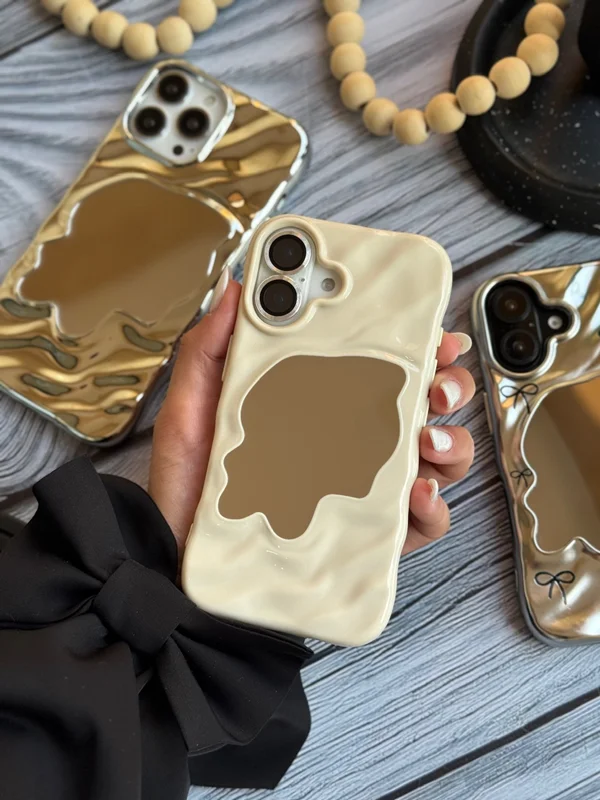 Wavy Mirror Design Phone Case – “Lucky” Edition iPhone 13/14 phone