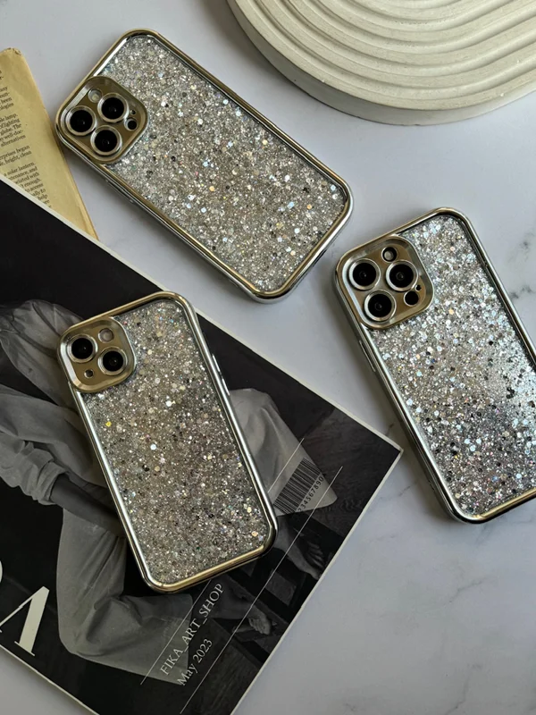 Silver Glitter Case