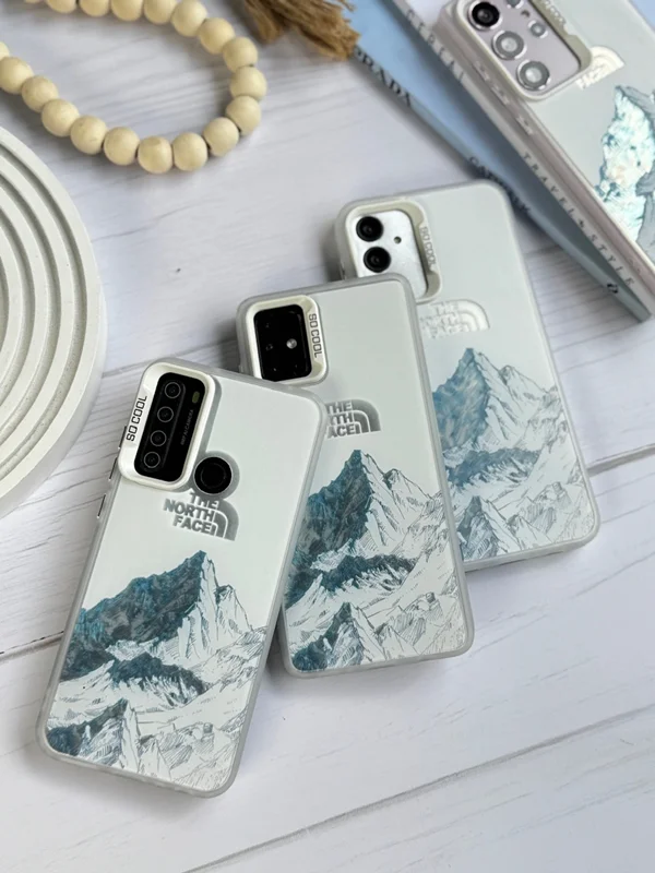 Samsung A20s phone case North Face White Mountain design