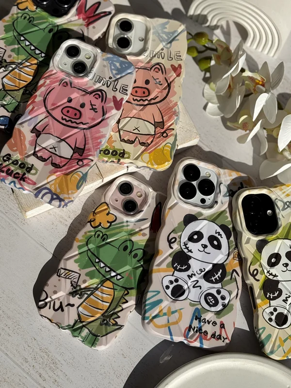 Zoo animal design iPhone 15 Pro case