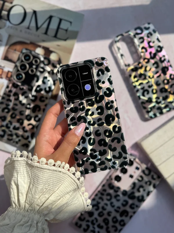 Shiny Leopard Print Phone Case Xiaomi Redmi 14C/Poco C75 phone