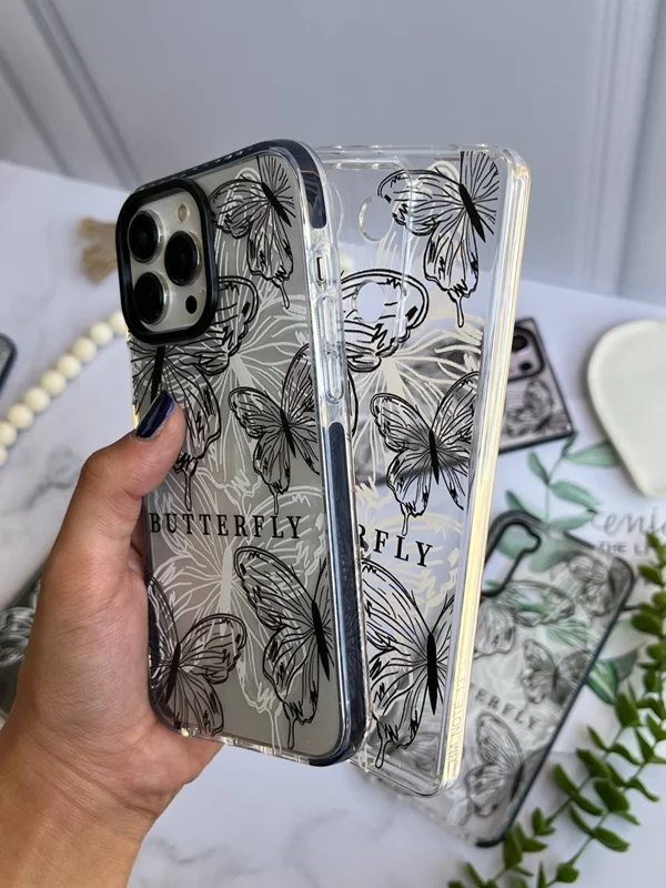 قاب پروانه شفاف آیفون سامسونگ شیائومی