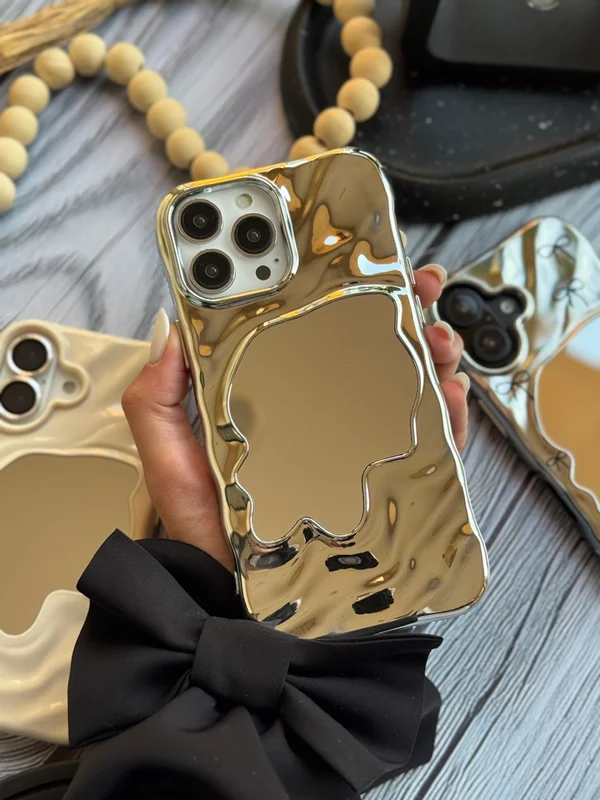 Wavy Mirror Design Phone Case – “Lucky” Edition iPhone 13/14 phone
