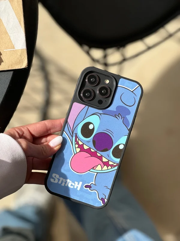 Blue stitch iPhone 12 pro max case