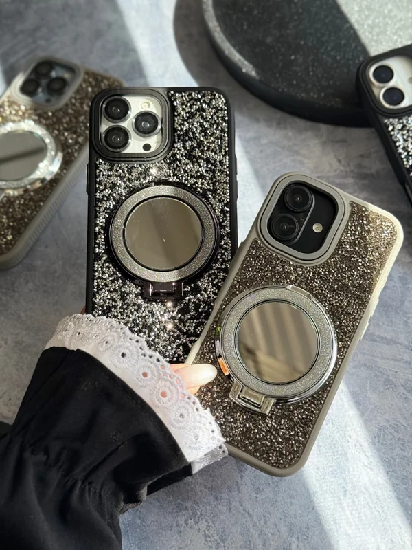 قاب طرح سوارسکی آینه دار گوشی آیفون 13 پرومکس