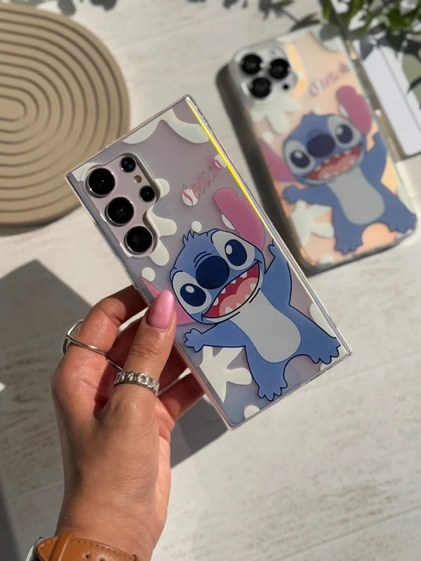 Holographic stitch design phone case
