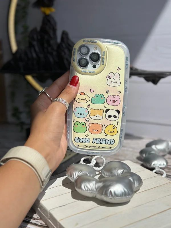 Good friends iPhone 13 case with pendant