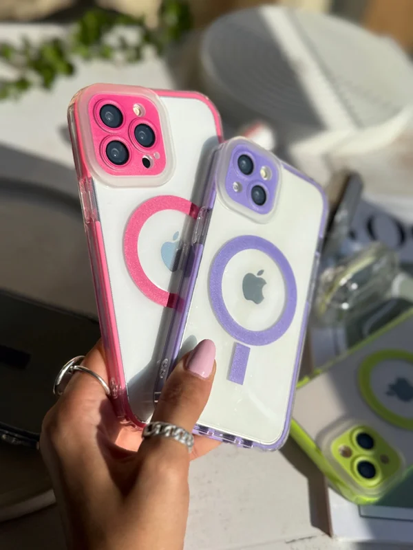 Colored iPhone 12 Pro case with mag safe