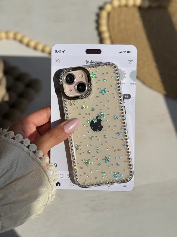 Star Rain Glitter Phone Case iPhone 13 phone