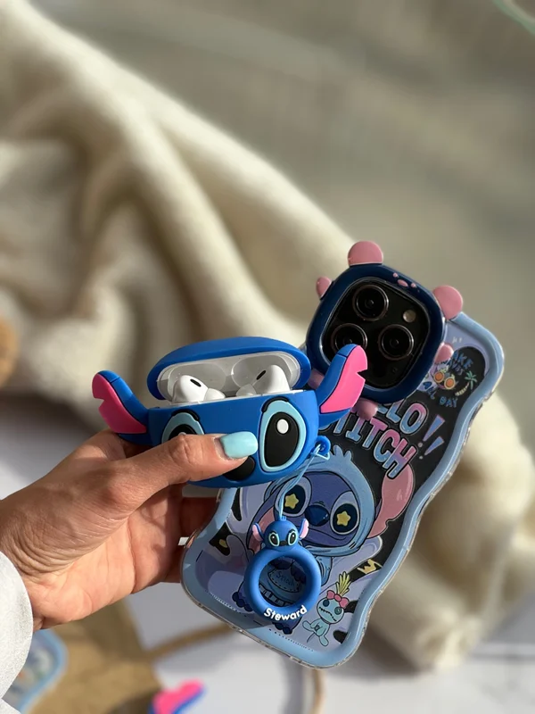 Airpod silicone stitch cover suitable for