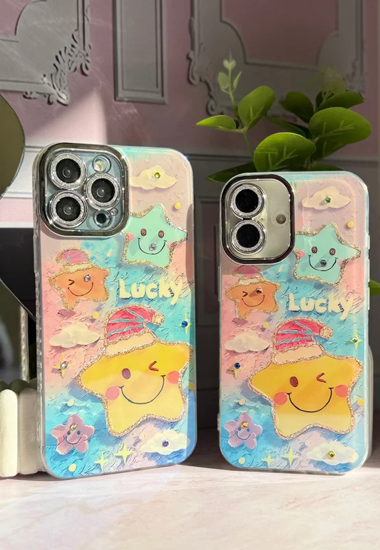 Cute Cartoon Star Design Phone Case iPhone 16 phone
