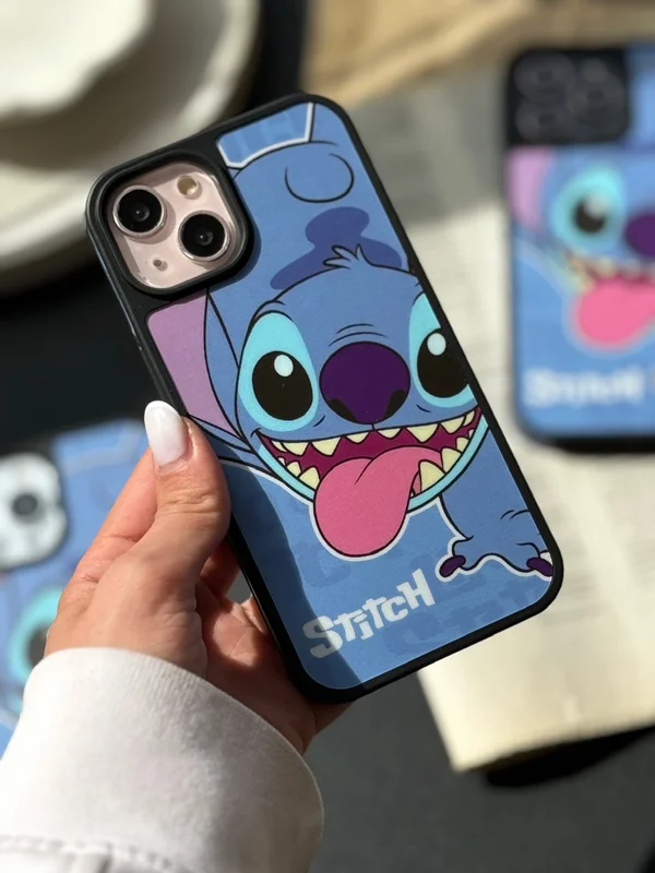 Blue stitch iPhone 12 pro max case