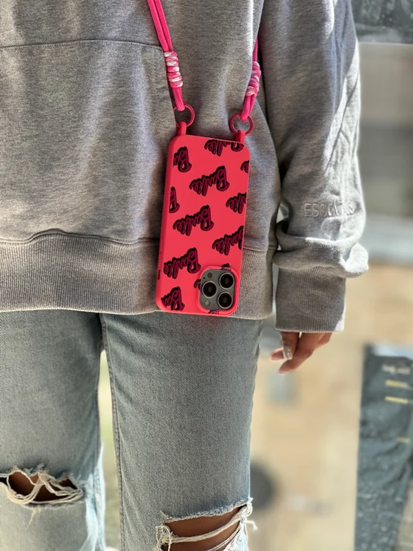 Barbie girl case iPhone 12 and iPhone 12 Pro with strap
