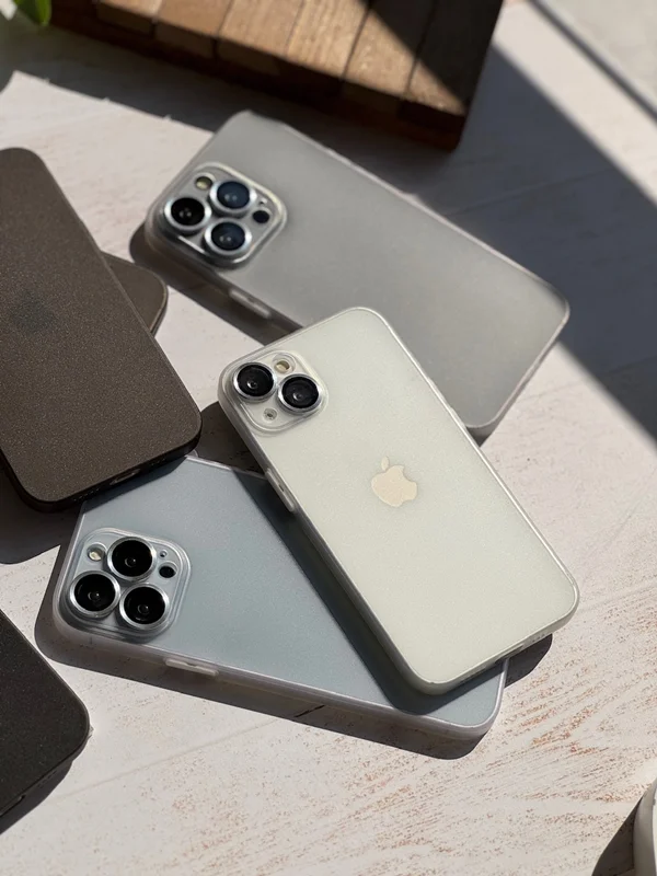 Matte iPhone 13 Pro phone case with lens protector