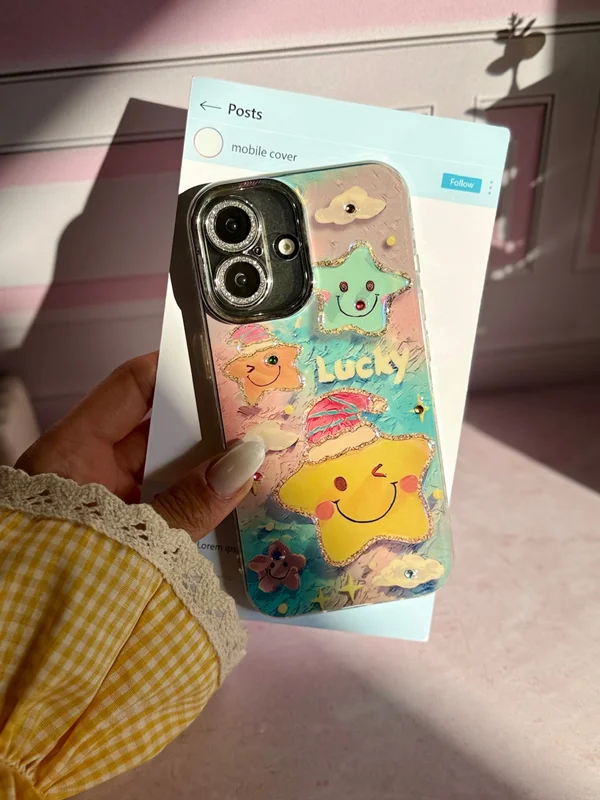 Cute Cartoon Star Design Phone Case iPhone 16 phone