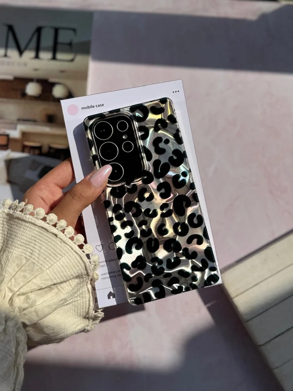 Shiny Leopard Print Phone Case Xiaomi Redmi 14C/Poco C75 phone