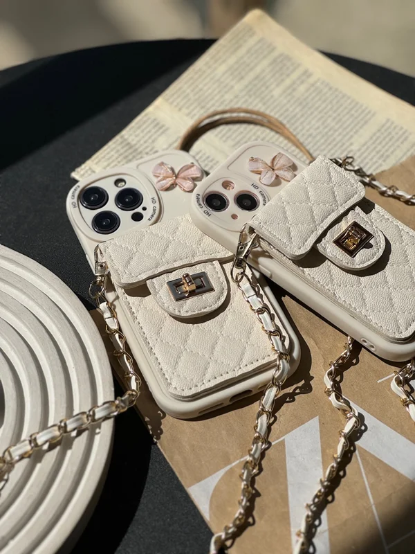 قاب جاکارتی دار بند بلند پروانه صدفی گوشی آیفون سامسونگ