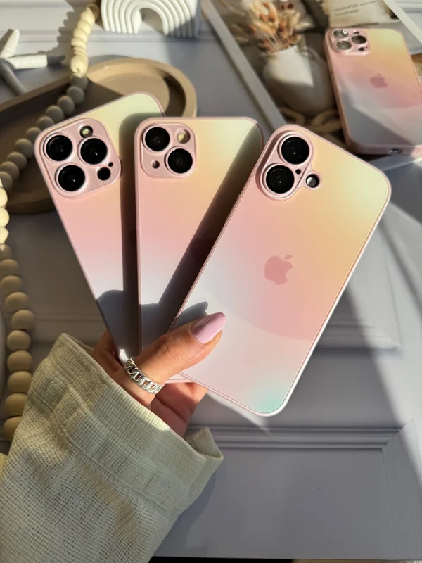 قاب گوشی آیفون 13 پرومکس رنگ رز کوارتز