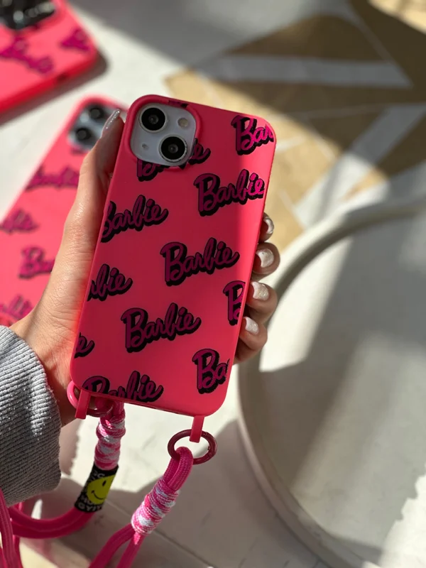 Barbie girl case iPhone 12 and iPhone 12 Pro with strap