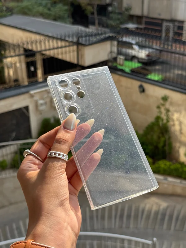 Transparent Shiny case for Samsung