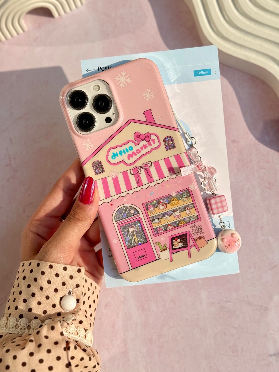 قاب Hello Market با آویز (کدC2165)