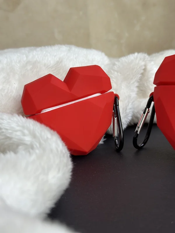 Airpod cover red heart suitable for Apple Airpod Pro and Airpod Pro 2