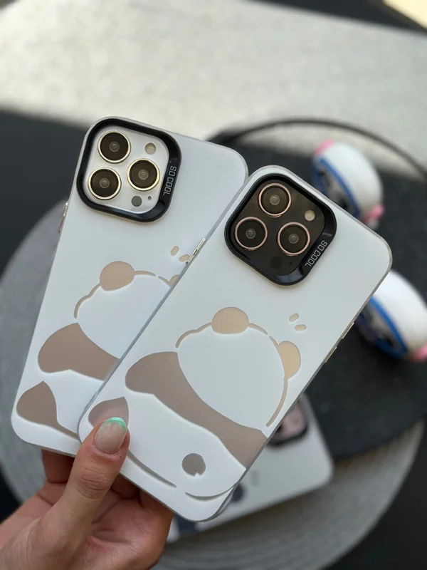 Tired panda iPhone case
