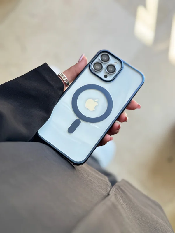 Mag safe transparent luxury iPhone 16 Pro case