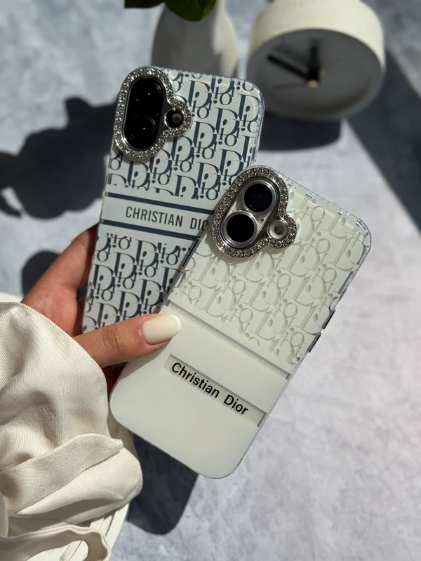 Christian Dior Semi‑Transparent Design Phone Case iPhone 13 ProMax phone