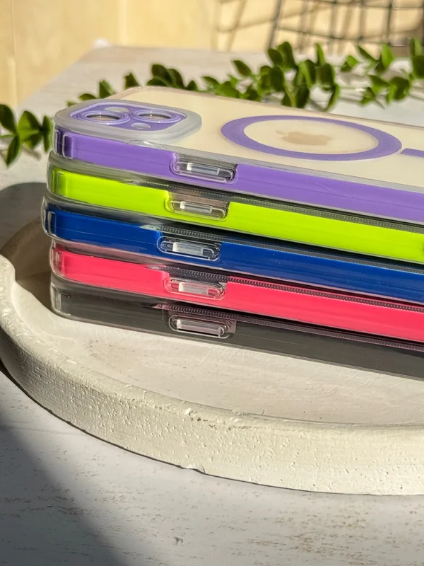 Colored iPhone 12 Pro case with mag safe