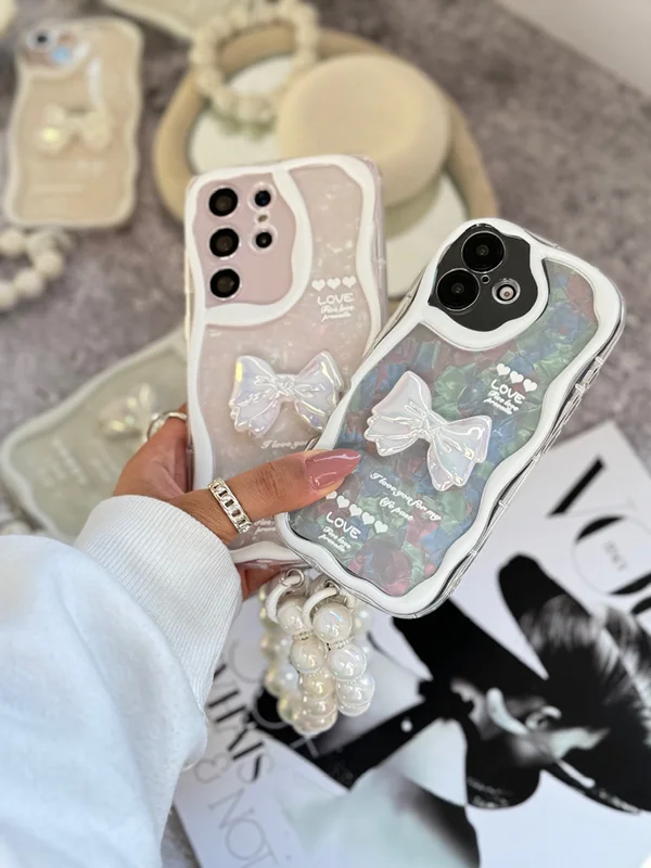 Xiaomi Redmi Note 11 Pro and Redmi Note 12 Pro 4g shell bow tie case with pendant