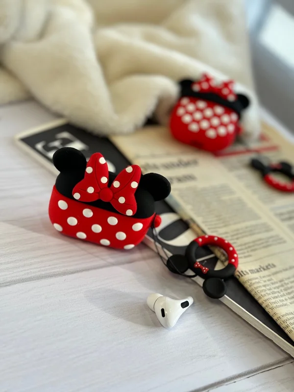 Airpod mini mouse blank polka dot cover
