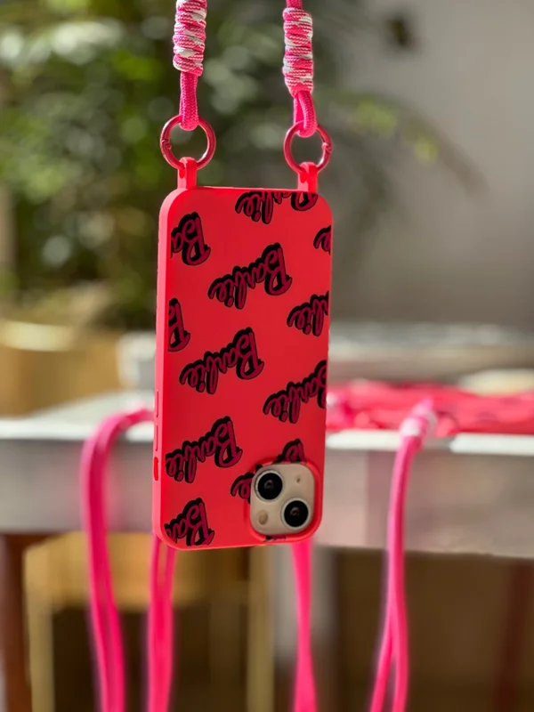 Barbie girl case iPhone 12 and iPhone 12 Pro with strap