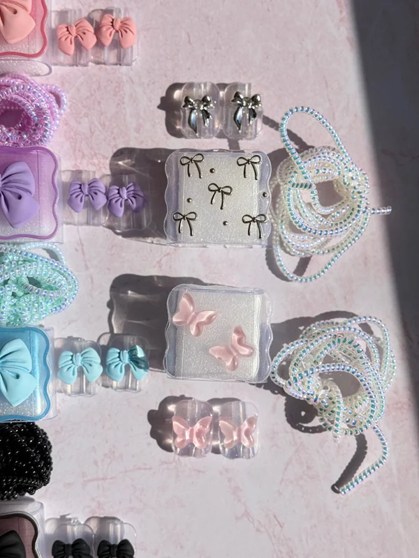 Clear iPhone Charger Cover with Decorative Charms