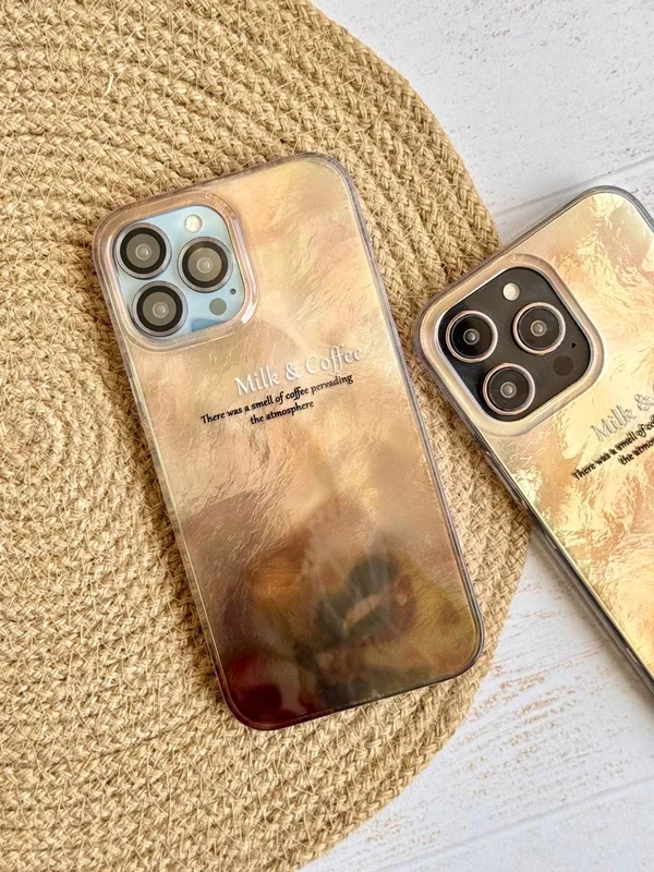 قاب طرح شیر و قهوه گوشی آیفون 14 پرومکس
