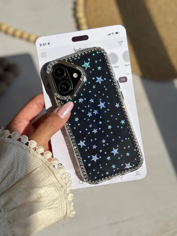 Star Rain Glitter Phone Case iPhone 13 phone