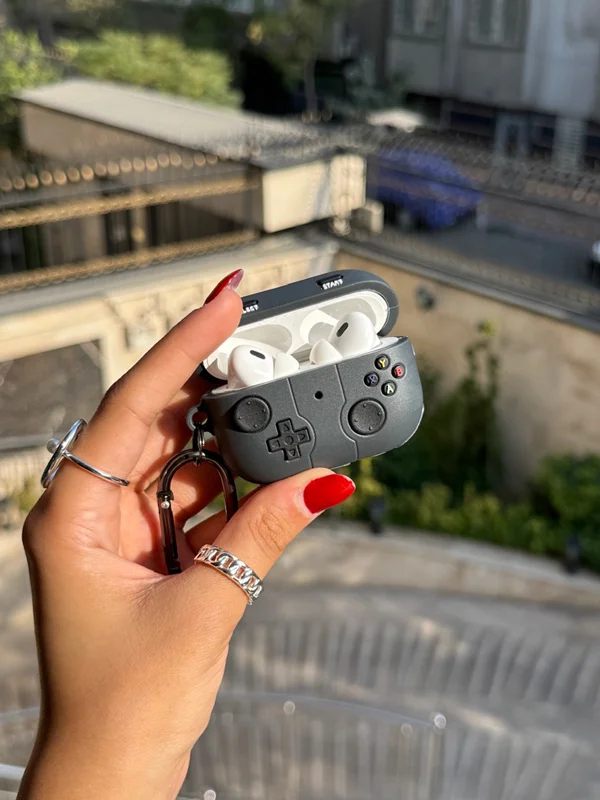 Silicone Gaming Airpod cover with game handle design