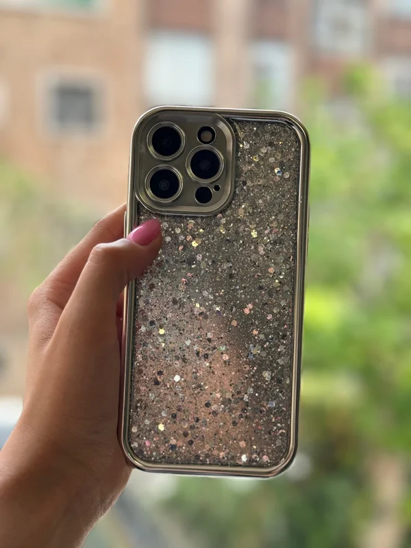 Silver Glitter Case