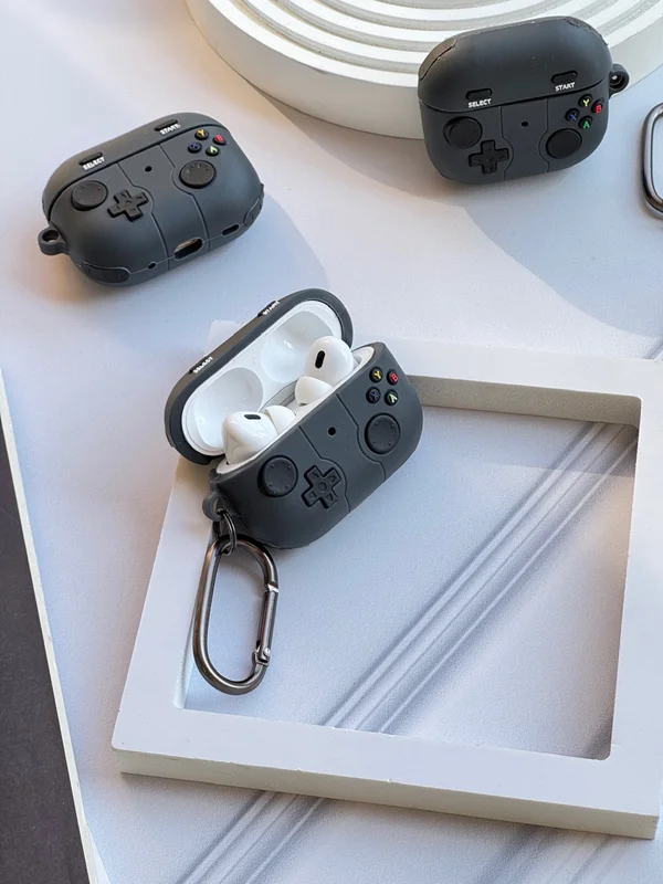 Silicone Gaming Airpod cover with game handle design