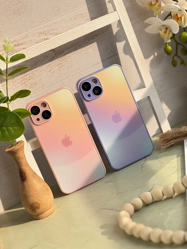 iPhone 15 case with quartz design