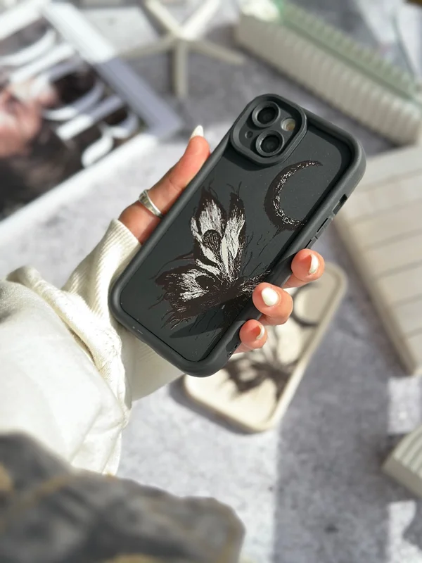 Solid butterfly and moon Samsung S20 Fe phone case