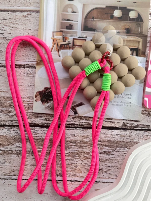 بند نگهدارنده موبایل صورتی