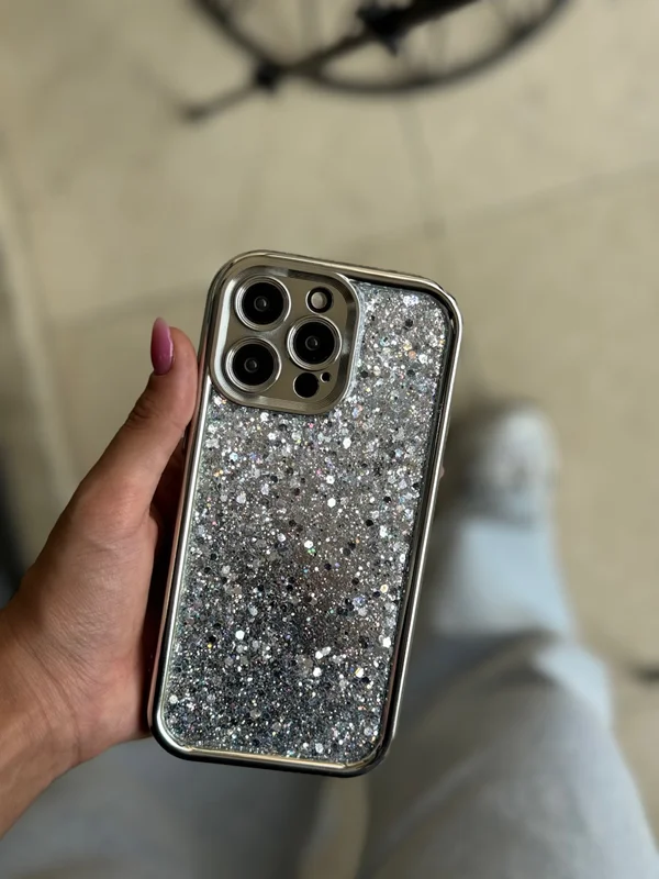 Silver Glitter Case