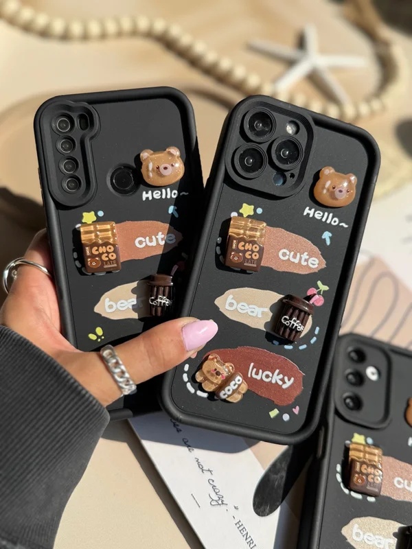 Solid chocolate bear Redmi Note 12 Pro 5g phone case