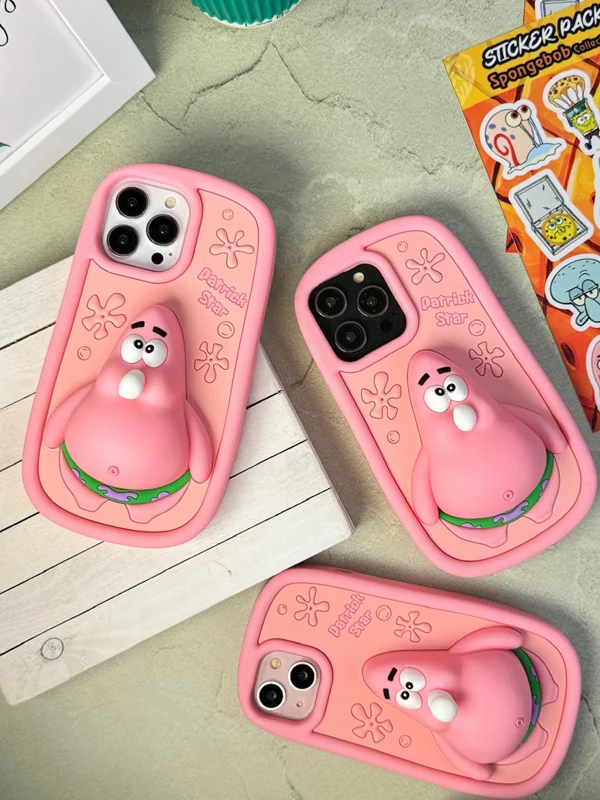 Samsung S23 Ultra phone case, Patrick Bubble Gum design