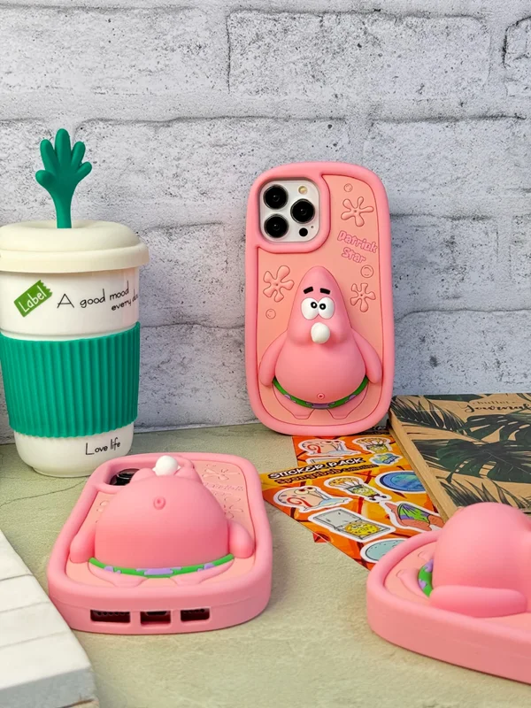 Samsung S23 Ultra phone case, Patrick Bubble Gum design