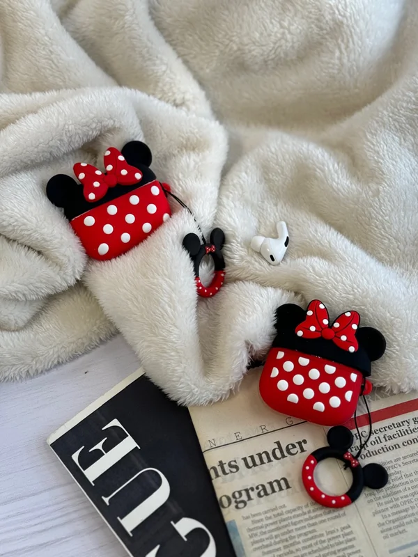 Airpod mini mouse blank polka dot cover