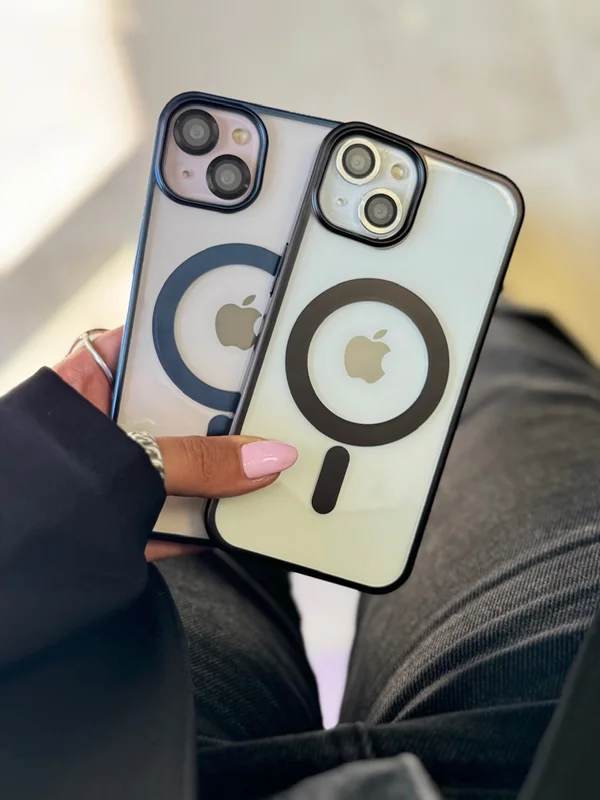 Mag safe transparent luxury iPhone 16 Pro case