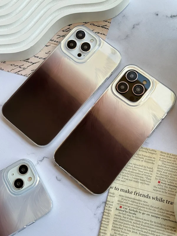 Soft drink pastel brush case for iPhone